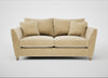 Torino 3 Seater Sofa Smart Luxe Velvet Biscuit / Natural