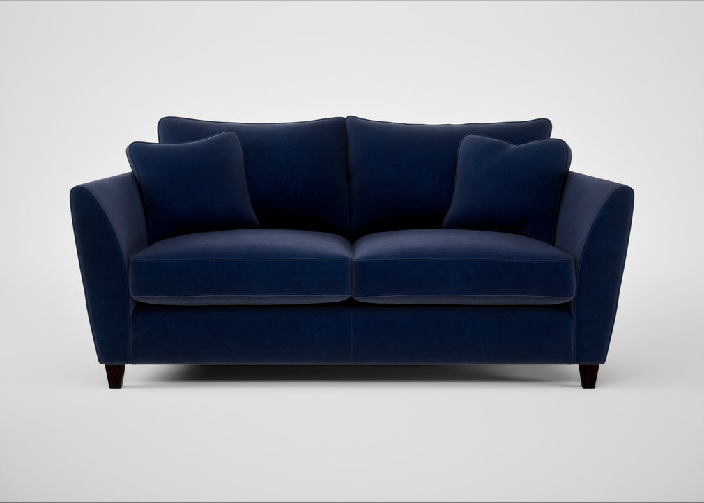 Torino 3 Seater Sofa Smart Luxe Velvet Midnight / Black