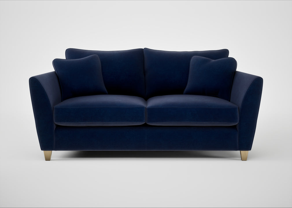 Torino 3 Seater Sofa Smart Luxe Velvet Midnight / Natural