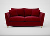 Torino 3 Seater Sofa Smart Luxe Velvet Mulberry / Natural