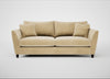 Torino 4 Seater Sofa Smart Luxe Velvet Biscuit / Black