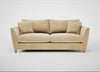 Torino 4 Seater Sofa Smart Luxe Velvet Biscuit / Natural