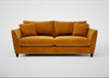 Torino 4 Seater Sofa Smart Luxe Velvet Cognac / Black