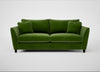 Torino 4 Seater Sofa Smart Luxe Velvet Grass / Black