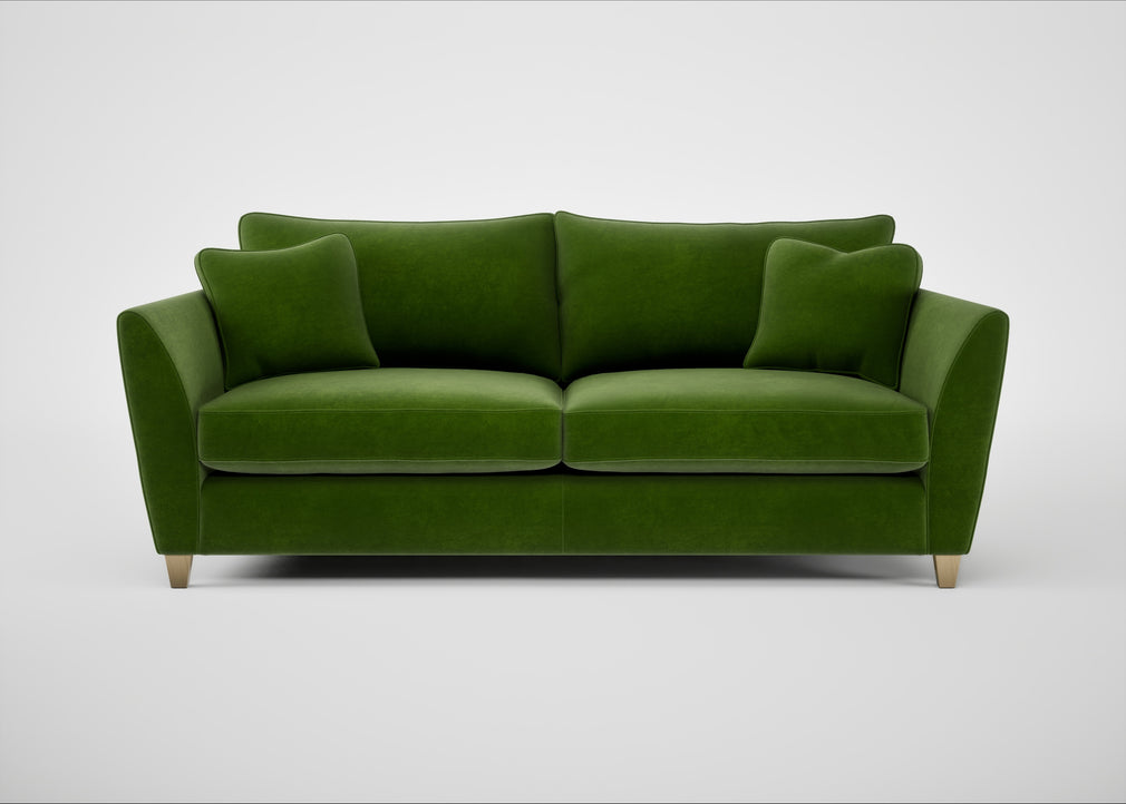 Torino 4 Seater Sofa Smart Luxe Velvet Grass / Natural