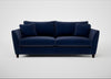 Torino 4 Seater Sofa Smart Luxe Velvet Midnight / Black