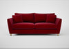 Torino 4 Seater Sofa Smart Luxe Velvet Mulberry / Natural