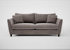 Torino 4 Seater Sofa Smart Luxe Velvet Mushroom / Black