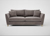 Torino 4 Seater Sofa Smart Luxe Velvet Mushroom / Natural