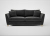 Torino 4 Seater Sofa Smart Luxe Velvet Nickel / Natural