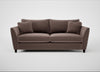Torino 4 Seater Sofa Smart Velvet Mouse / Black