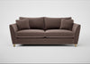 Torino 4 Seater Sofa Smart Velvet Mouse / Natural