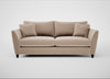 Torino 4 Seater Sofa Smart Velvet Pebble / Black