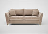 Torino 4 Seater Sofa Smart Velvet Pebble / Natural