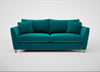 Torino 4 Seater Sofa Smart Velvet Petrol / Natural