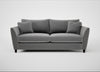 Torino 4 Seater Sofa Smart Velvet Mercury / Black