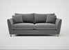 Torino 4 Seater Sofa Smart Velvet Mercury / Natural