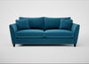 Torino 4 Seater Sofa Smart Velvet Ocean Blue / Black
