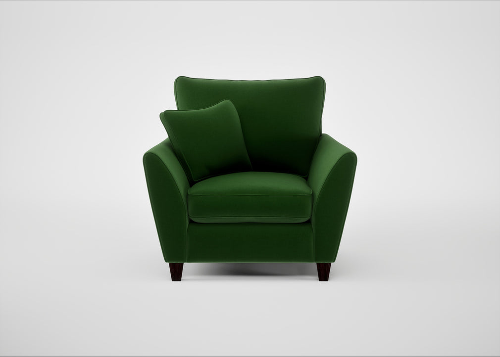 Torino Armchair Smart Velvet Forest / Black