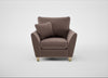 Torino Armchair Smart Velvet Mouse / Natural