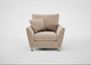 Torino Armchair Smart Velvet Pebble / Natural