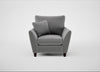 Torino Armchair Smart Velvet Mercury / Black