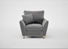 Torino Armchair Smart Velvet Mercury / Natural