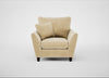 Torino Armchair Smart Luxe Velvet Biscuit / Black