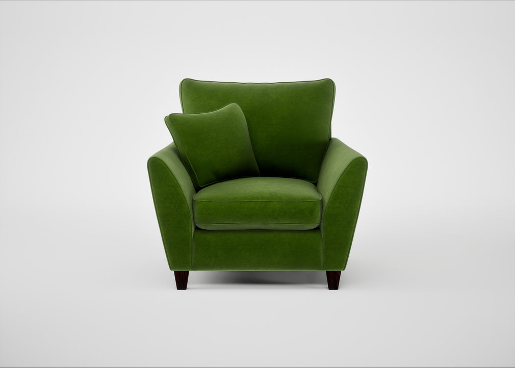 Torino Armchair Smart Luxe Velvet Grass / Black