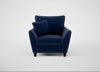 Torino Armchair Smart Luxe Velvet Midnight / Black