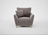 Torino Armchair Smart Luxe Velvet Mushroom / Natural