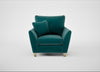 Torino Armchair Smart Luxe Velvet Ocean Green / Natural