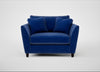 Torino Loveseat Smart Luxe Velvet Azure / Black