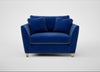Torino Loveseat Smart Luxe Velvet Azure / Natural