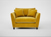 Torino Loveseat Smart Luxe Velvet Canary / Black