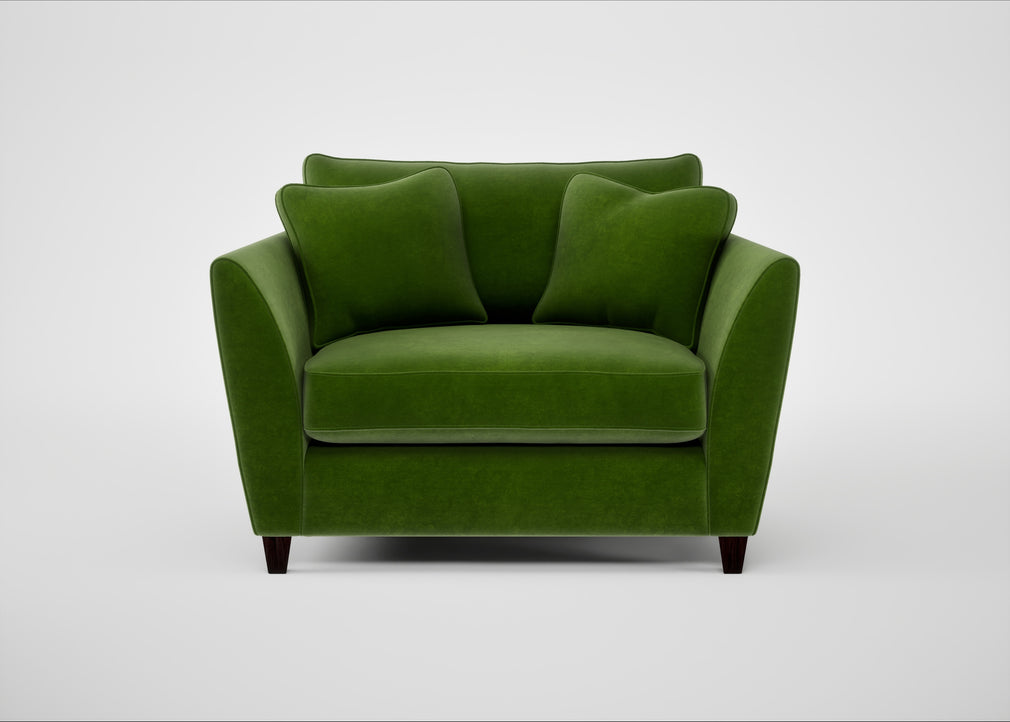 Torino Loveseat Smart Luxe Velvet Grass / Black