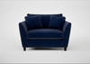 Torino Loveseat Smart Luxe Velvet Midnight / Black