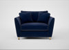 Torino Loveseat Smart Luxe Velvet Midnight / Natural