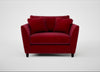 Torino Loveseat Smart Luxe Velvet Mulberry / Black