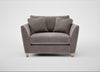 Torino Loveseat Smart Luxe Velvet Mushroom / Natural