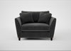 Torino Loveseat Smart Luxe Velvet Nickel / Black