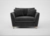 Torino Loveseat Smart Luxe Velvet Nickel / Natural