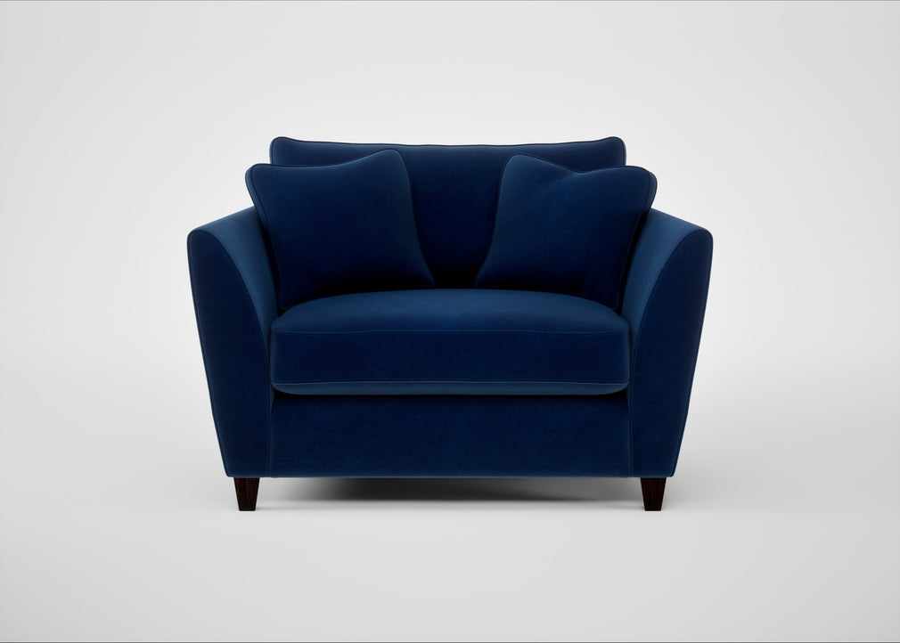 Torino Loveseat Smart Velvet Dusk / Black