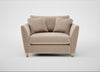 Torino Loveseat Smart Velvet Pebble / Natural