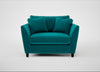 Torino Loveseat Smart Velvet Petrol / Black