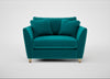 Torino Loveseat Smart Velvet Petrol / Natural