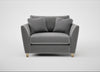 Torino Loveseat Smart Velvet Mercury / Natural
