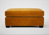 Torino Footstool Smart Luxe Velvet Cognac / Black