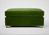 Torino Footstool Smart Luxe Velvet Grass / Natural