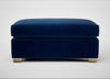 Torino Footstool Smart Velvet Dusk / Natural
